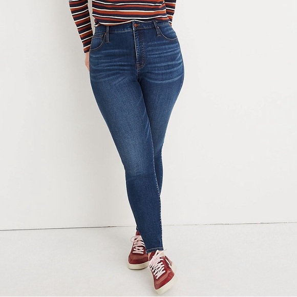 MADEWELL Curvy High-Rise Skinny Jeans Tarren Wash Plus Size 36 - NWT - Picture 3 of 14